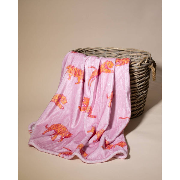 Tiger Walk Throw  Blanket