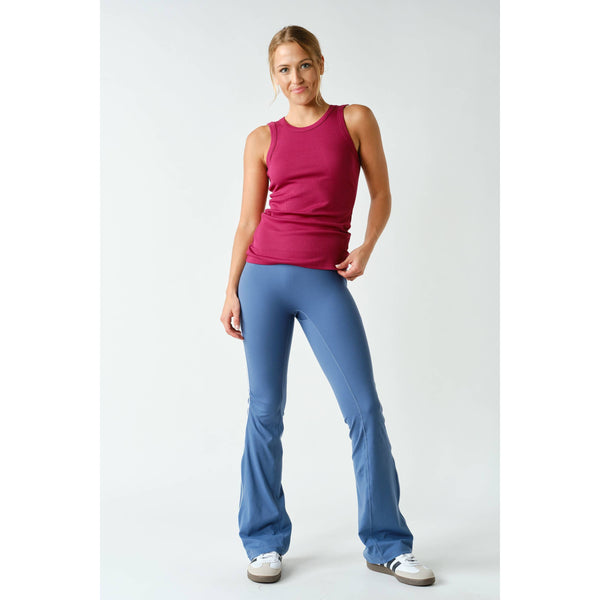 Mono B - Essential Micro-Ribbed Athleisure Tank Top