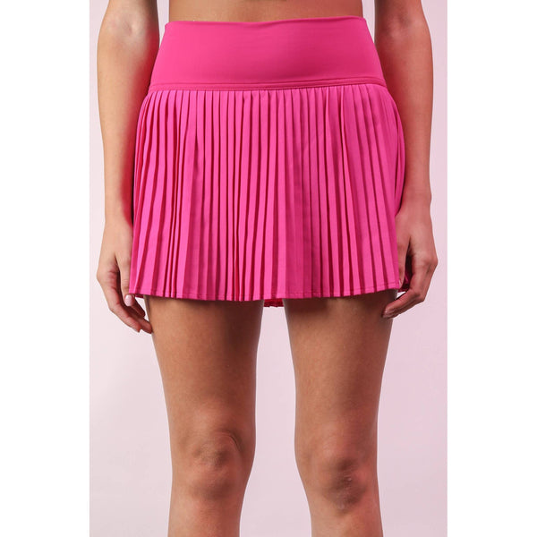 Pleated Activewear Skirt with Shorts Inside