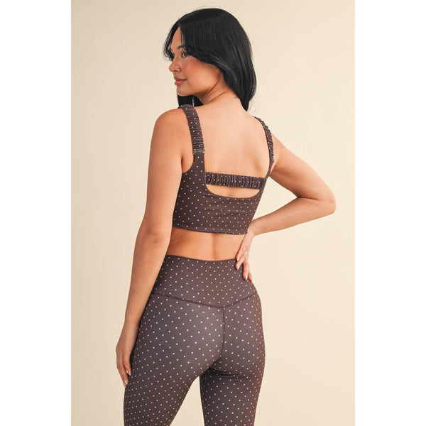 KIMBERLY C - Polka Dot Print Ruched Bra Top by KIMBERLY C