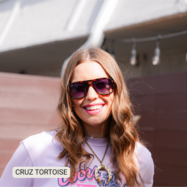 Cruz - Unisex Aviator Sunglasses – Polarized Hair-Friendly