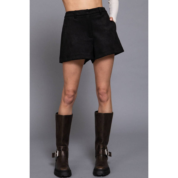 Faux Suede Shorts