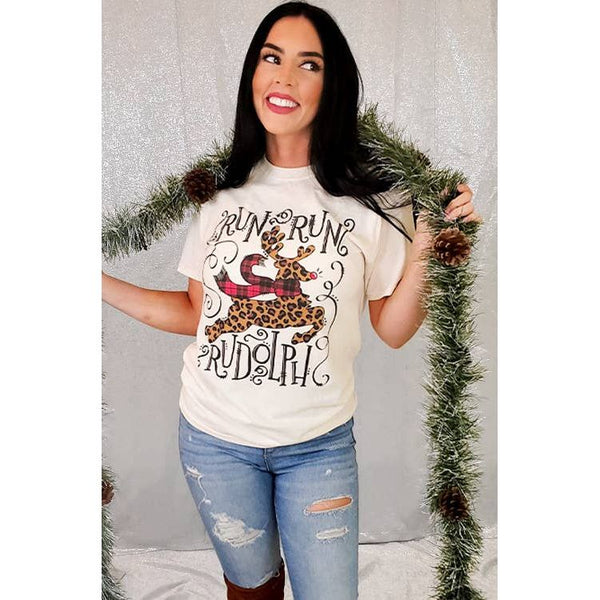 Sugar Stitch - Run Run Rudolph Christmas T-Shirt