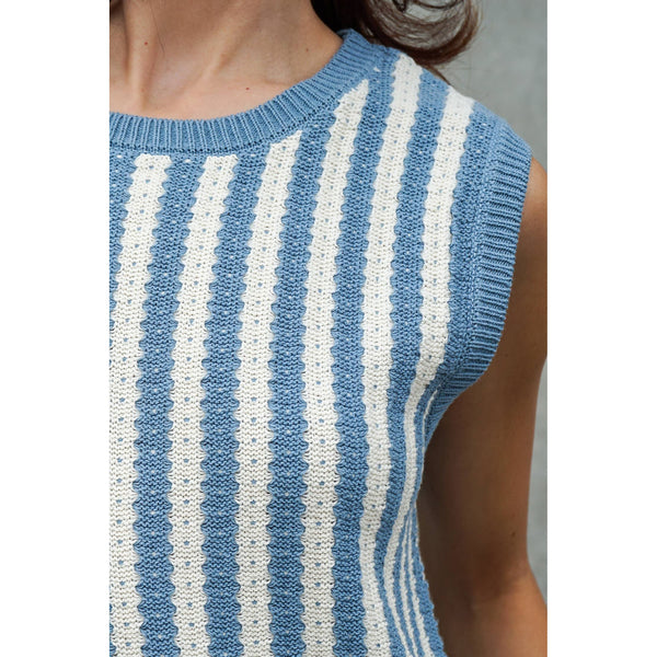 Coastal Stripe Knit Tank