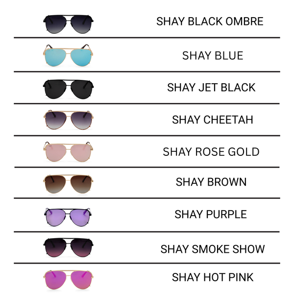 SHAY - Women's Polarized Large Hair Friendly Aviator