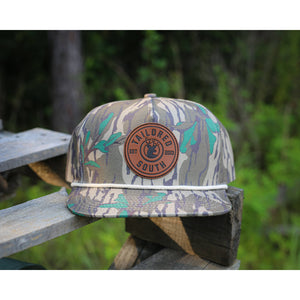 Tailored South Hat Co.  - Break up Camo - Deer leather patch Hat