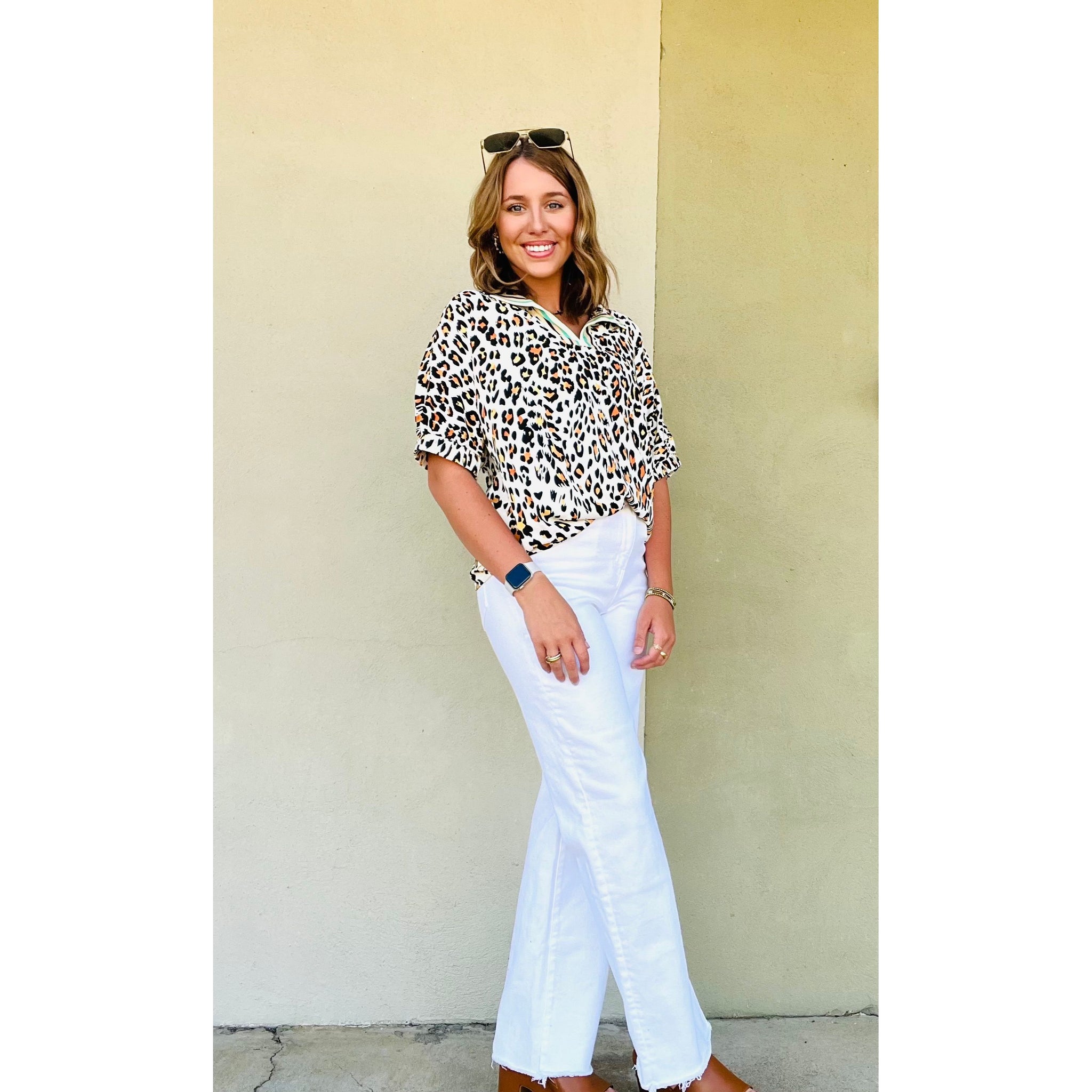 Kelly Leopard Blouse