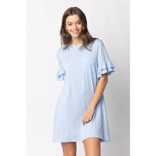 French Terry Pocket Tee Shirt Dress