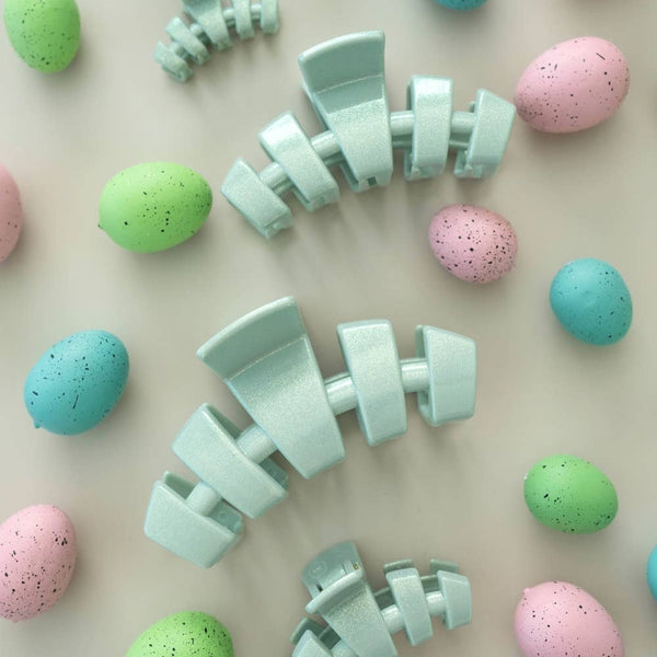 TELETIES - Classic Hair Clip | Large | Dew Drop
