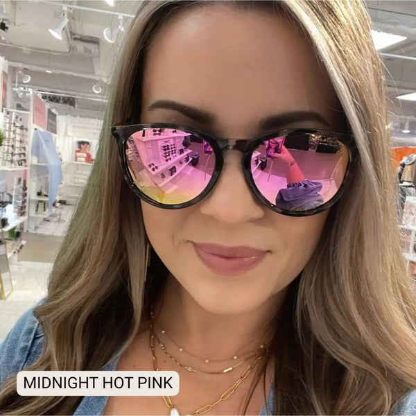 DAX Eyewear - Midnight - Women's Polarized Medium Horn Sunglasses