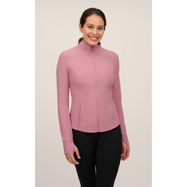 Ribbed Full Performance Full Zip Jacket