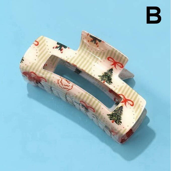 JOSSLYN by wall to wall - Holiday & Christmas Tree Stripe Hair Claw Clips | 40H1125