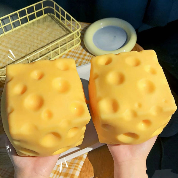 GS Wholesale (Formerly Known as Gypsy Soul) - 
Jumbo Cheese Squishy – Extra Large Slow-Rise Stress Toy