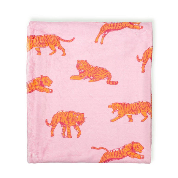 Tiger Walk Throw  Blanket