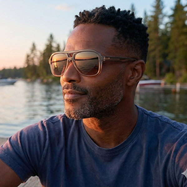 DAX Eyewear - Cruz - Unisex Aviator Sunglasses – Polarized Hair-Friendly
