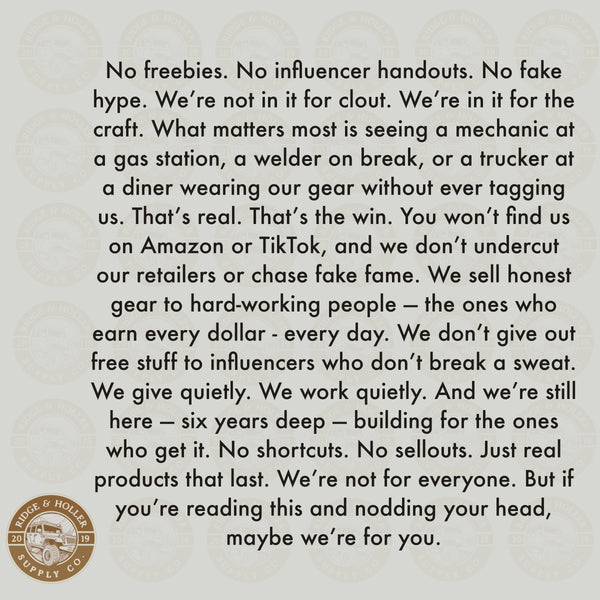 Ridge&Holler - Backwoods Hat