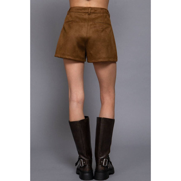 Faux Suede Shorts