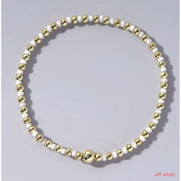 BOHO COLORFUL BALL BEADED BRACELET