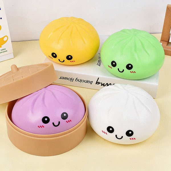 Large Jumbo Mystery Squishy Dumpling Realistic Steamed Bun Stress Relief Squeeze Toy