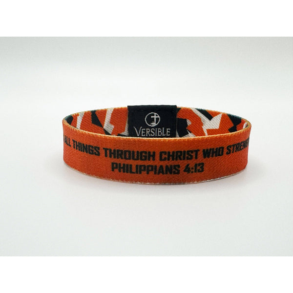 Versible - Team Camo / Philippians 4:13 Wristband