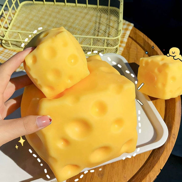 GS Wholesale (Formerly Known as Gypsy Soul) - 
Jumbo Cheese Squishy – Extra Large Slow-Rise Stress Toy