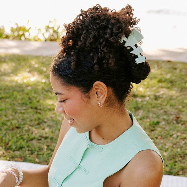 TELETIES - Classic Hair Clip | Large | Dew Drop