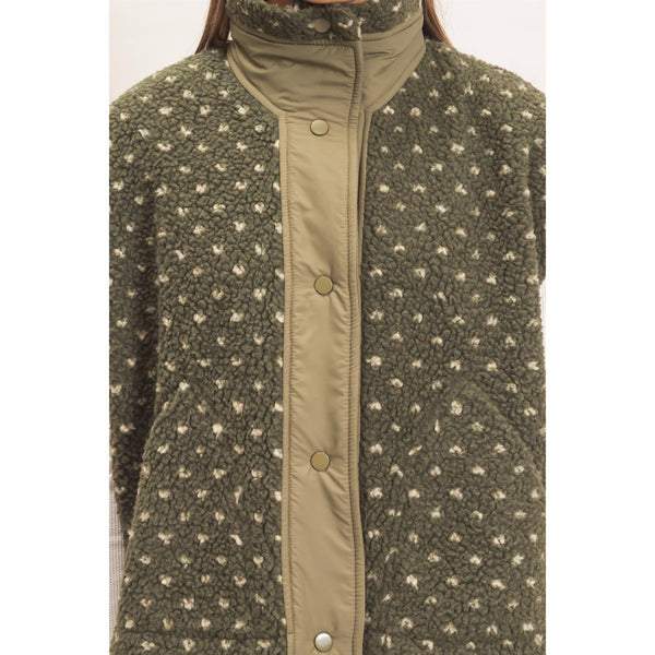 Polka Dot Sherpa Vest