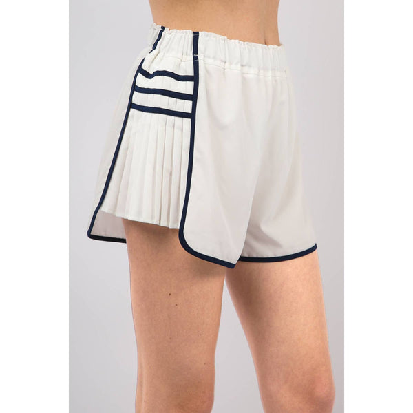 Side Pleated Detail Activewear Shorts
