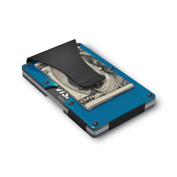 Grid Wallet - Blue Aluminum