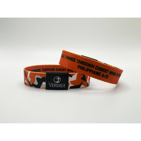 Versible - Team Camo / Philippians 4:13 Wristband