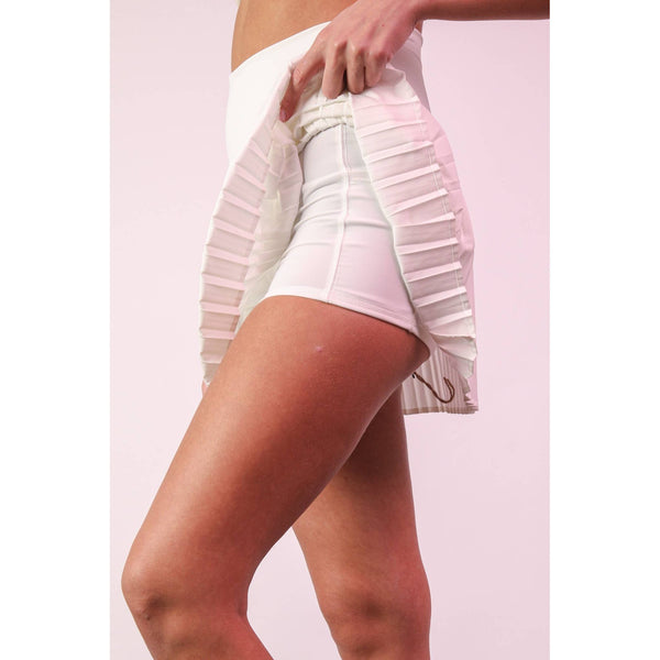 Pleated Activewear Skirt with Shorts Inside
