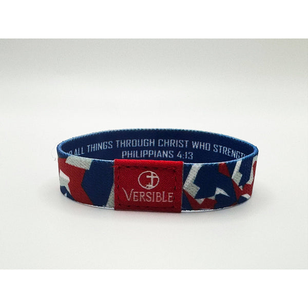 Versible - Team Camo / Philippians 4:13 Wristband