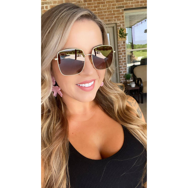 DAX Eyewear - Saint - Women's Polarized Oversized Square Sunglasses