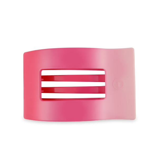 TELETIES - Flat Rectangle Hair Clip | Large | Kiss & Tell