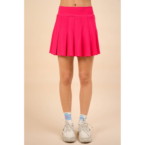 Activewear Pleated Skirt with Short Liner