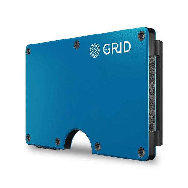 Grid Wallet - Blue Aluminum