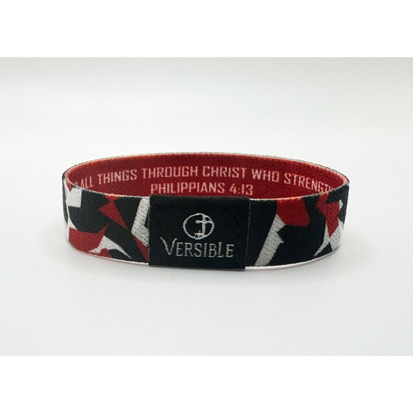 Versible - Team Camo / Philippians 4:13 Wristband