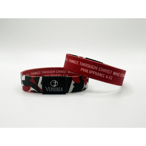 Versible - Team Camo / Philippians 4:13 Wristband