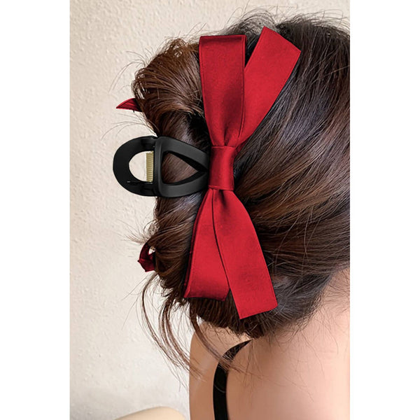 Bow Decor Large Hair Claw Clip