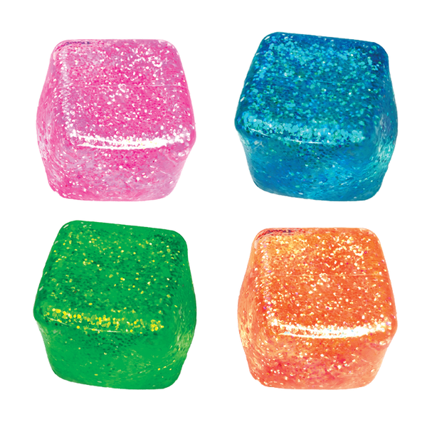 Fun Doh Glow in the Dark Squishy Sparkle Cube
