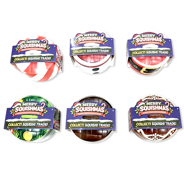 Novelty Brands - Fun Doh Christmas Dumpling Squishy Toy 12pc Holiday Display