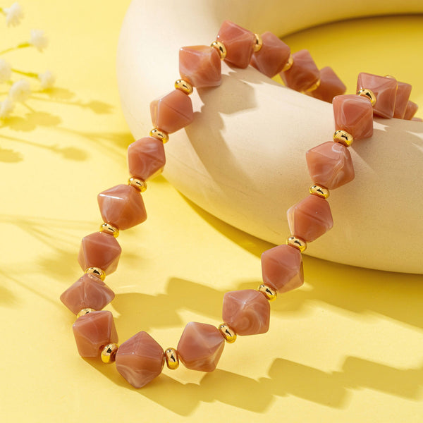 Faceted Resin Briolette Necklaces
