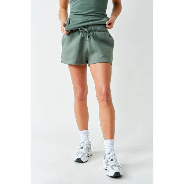 Cotton Blend Sweat Shorts