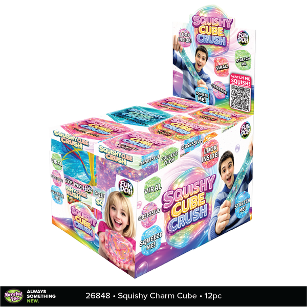 Fun Doh Squishy Charm Cube Fidget Toy Variety