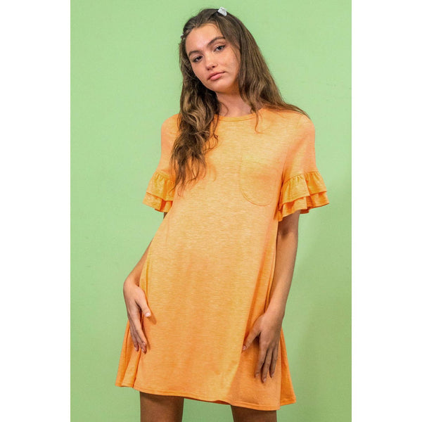 French Terry Pocket Tee Shirt Dress