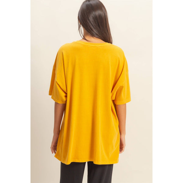 Oversized Crew Neck Top