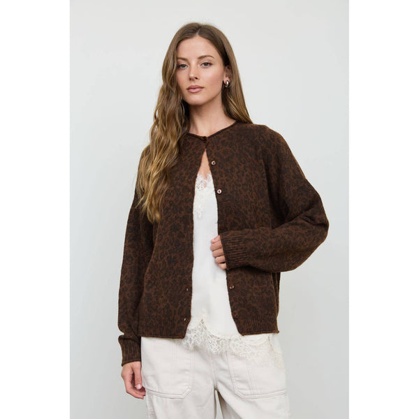 Leopard Button Down Cardigan