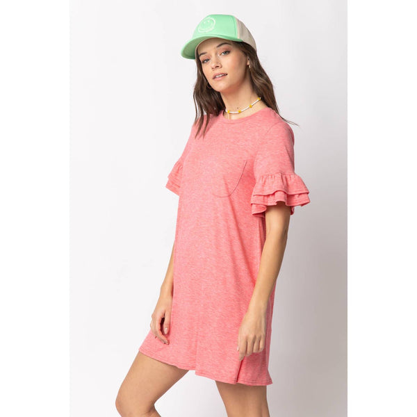French Terry Pocket Tee Shirt Dress