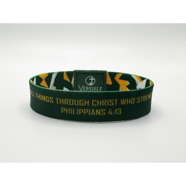 Versible - Team Camo / Philippians 4:13 Wristband