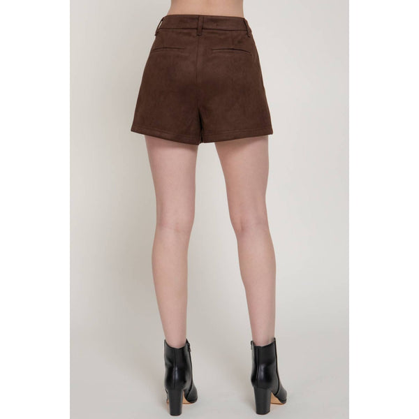 Faux Suede Shorts
